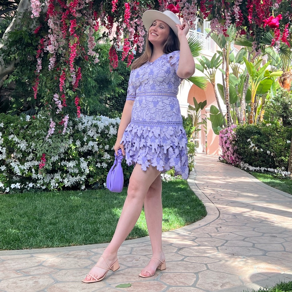 Lavender mini dress